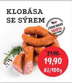 KLOBÁSA SE SÝREM 100g 