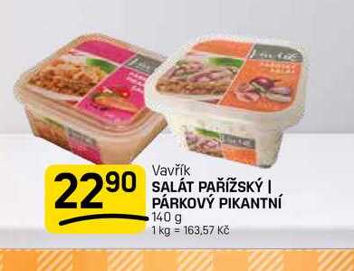 SALÁT PAŘÍŽSKÝ | PÁRKOVÝ PIKANTNÍ 140 g  