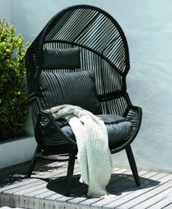 Zahradní relaxační křeslo HALVREBENE