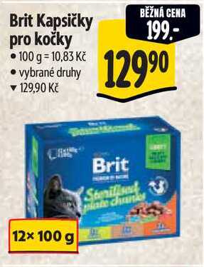Brit Kapsičky pro kočky, 100 g
