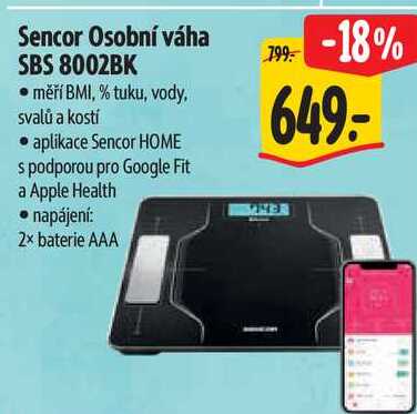 Sencor Osobní váha SBS 8002BK

 