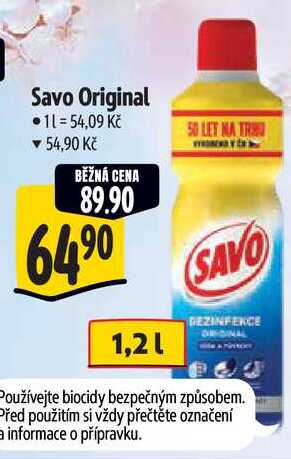Savo Original, 1,2 l