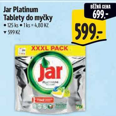 Jar Platinum Tablety do myčky, 125 ks Albert
