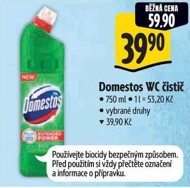 Domestos WC čistič,750 ml