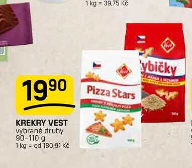 KREKRY VEST vybrané druhy 90-110 g 