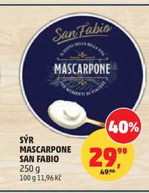 SÝR MASCARPONE SAN FABIO, 250 g