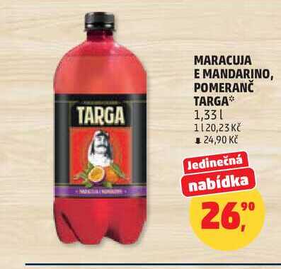 MARACUJA E MANDARINO, POMERANČ TARGA, 1,33 l