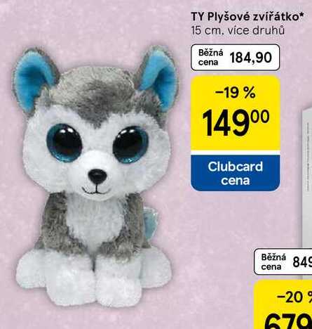 TY Plyšové zvířátko, 15 cm 