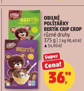 OBILNÉ POLŠTÁŘKY BERTÍK CRIP CROP, 375 g 