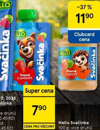 Hello Svačinka, 100 g Tesco
