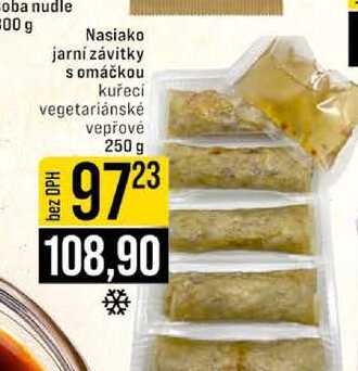 Nasiako jarní závitky s omáčkou kuřecí vegetariánské vepřové 250 g 