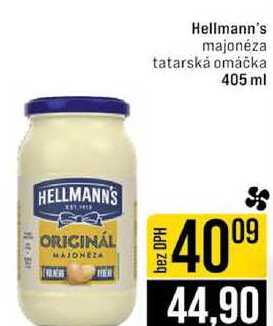 Hellmann's majonéza tatarská omáčka 405 ml