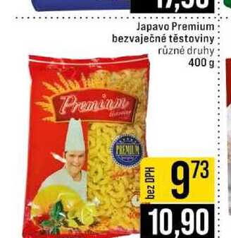 Japavo Premium bezvaječné těstoviny různé druhy 400 g 