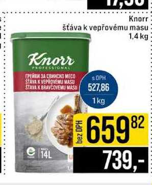 Knorr šťáva k vepřovému masu 1,4 kg 