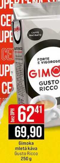 Gimoka mletá káva Gusto Ricco 250 g 
