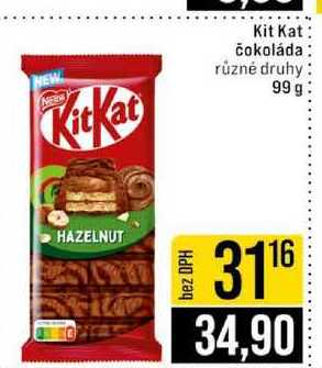 Kit Kat čokoláda různé druhy 99g