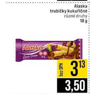 Alaska trubičky kukuřičné různé druhy 18 g 