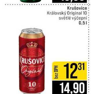Krušovice Královský Original 10 světlé výčepní 0,5l