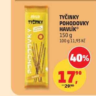 TYČINKY POHODOVKY HAVLÍK, 150 g 
