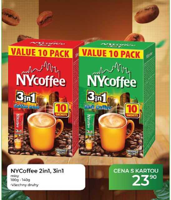 NYCoffee 2in1, 3in1 mixy 100g-140g 