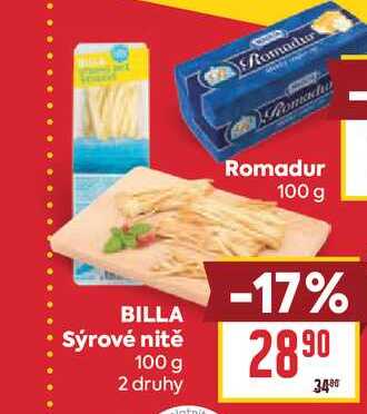 BILLA Sýrové nitě 100 g 