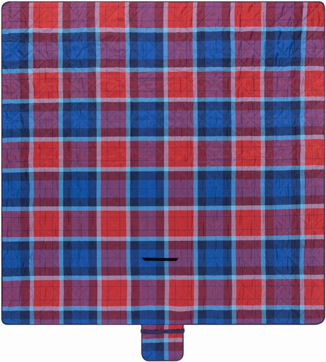 Countryside Pikniková deka červeno/modrá