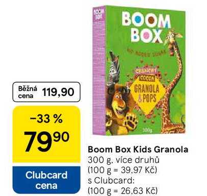 Boom Box Kids Granola, 300 g, více druhů  