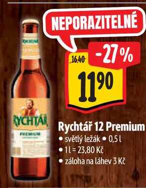 Rychtář 12 Premium,0,5l