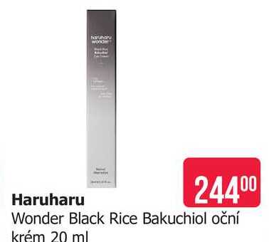 Haruharu Wonder Black Rice Bakuchiol oční krém 20 ml Teta drogerie