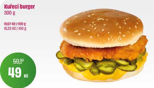 Kuřecí burger 300 g 
