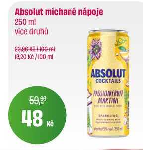 Absolut míchané nápoje 250 ml