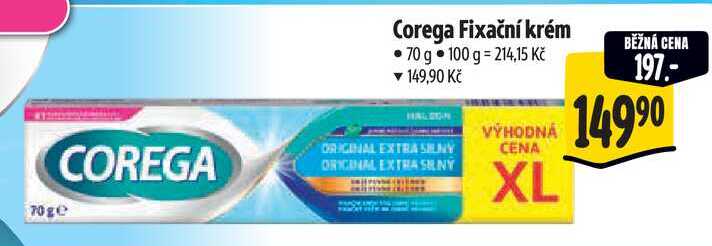 Corega Fixační krém, 70 g 