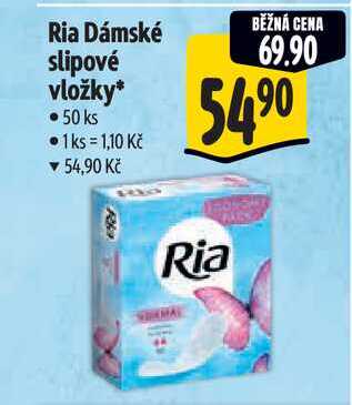 Ria Dámské slipové vložky, 50 ks