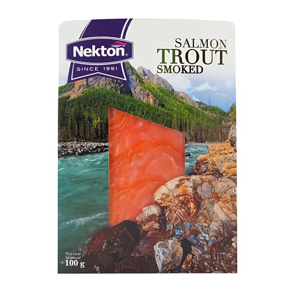 Nekton Pstruh lososovitý uzený plátky