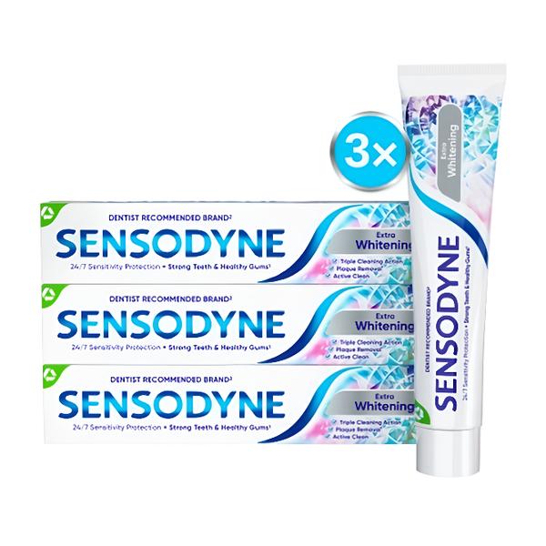Sensodyne Extra Whitening (3x 75 ml)