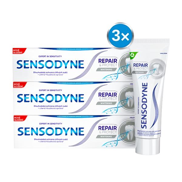 Sensodyne Repair & Protect Whitening (3x 75 ml) Košík.cz