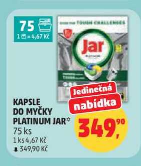 KAPSLE DO MYČKY, 75 ks 