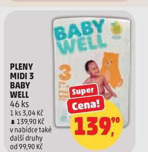 PLENY MIDI 3 BABY WELL, 46 ks Penny Market
