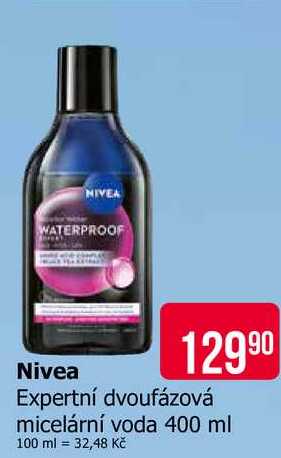 Nivea Expertní dvoufázová micelární voda 400 ml Teta drogerie