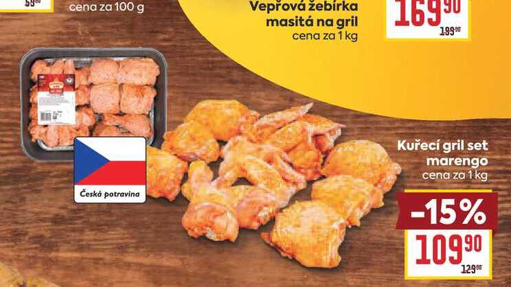 Kuřecí gril set marengo cena za 1 kg 