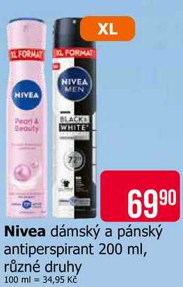 Nivea dámský a pánský antiperspirant 200 ml Teta drogerie