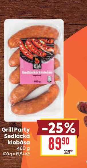 Grill Party Sedlácká klobása 460 g 