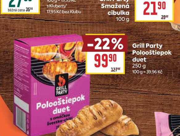 Grill Party Polooštiepok duet 250 g