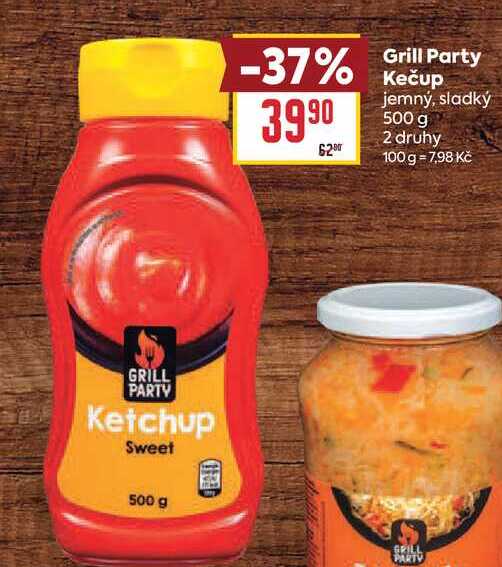 Grill Party Kečup jemný, sladký 500 g 