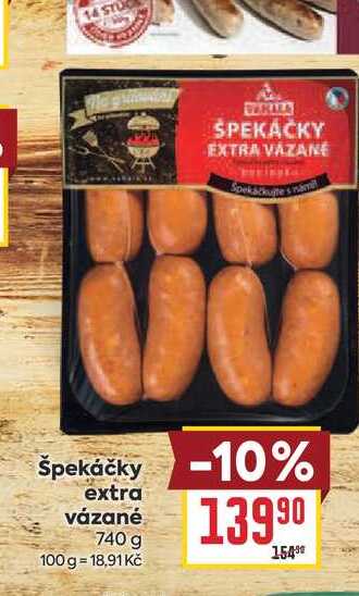 Špekáčky extra vázané 740 g 