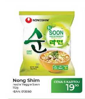 Nong Shim nudle Veggie Soon 112 g