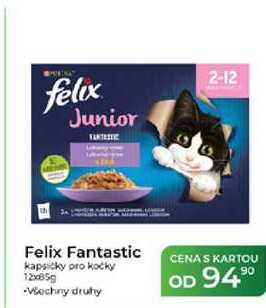 Felix Fantastic kapsičky pro kočky 12x85g 