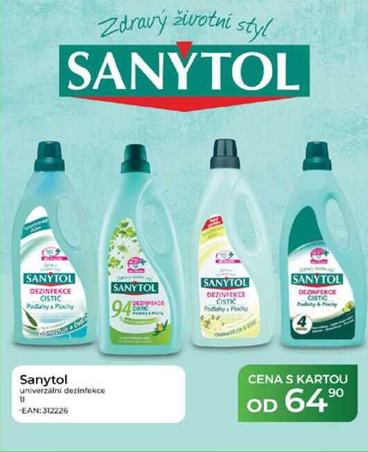 Sanytol univerzální dezinfekce 1 l 