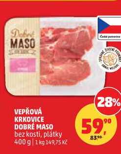 VEPŘOVÁ KRKOVICE DOBRÉ MASO, 400 g 