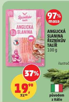 ANGLICKÁ SLANINA ŘEZNÍKŮV TALÍŘ, 100 g